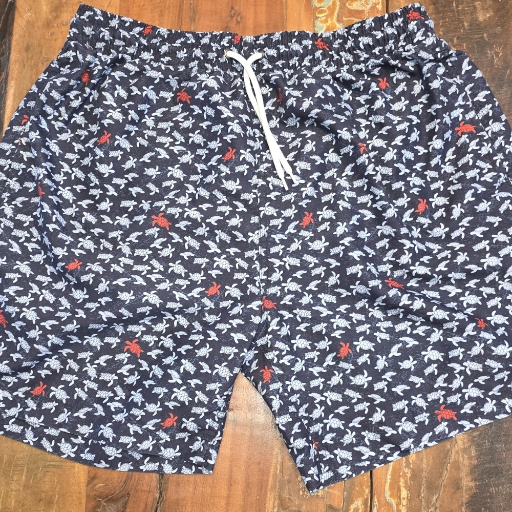 Trunks XXL Blue Turtle Swim Shorts